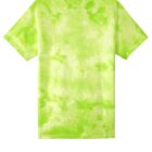 Bright green tie-dye T-shirt with a casual short-sleeve design.
