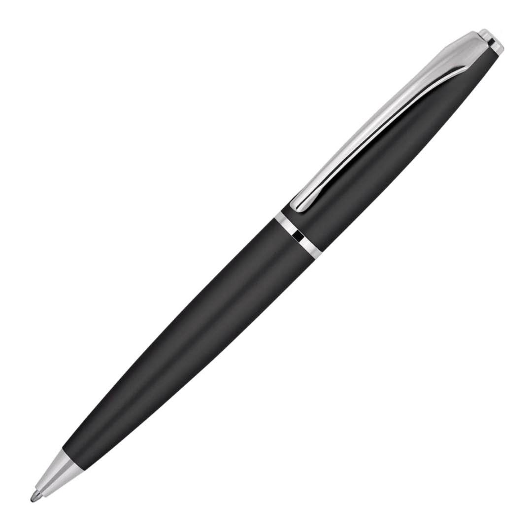 Pelo Matte Ballpoint Pen0 with silver clip and accents displayed on a white background.