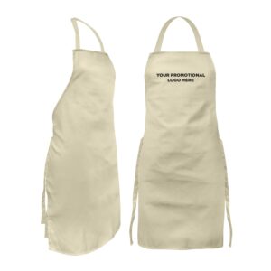 white personalised aprons