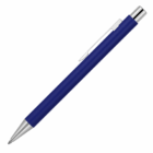 Triumph Ballpoint Pen, blue ink with silver clip and tip on a white background.