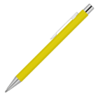 Triumph Ballpoint Pen, yellow with silver tip and clip, on a white background.