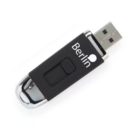 Promotional Vera black USB sticks with company logo