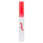 A clear plastic spray bottle with a red cap and red Infinity logo on it.
