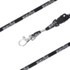 Black lanyard with a metal clip and a plastic breakaway clasp, featuring repeated white BLUESPIRIT text.
