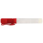 Clear plastic spray bottle with a red cap and clip, shown on a white background.