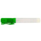 Clear spray bottle with a green cap and pocket clip, shown on a white background.