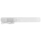 Clear plastic spray bottle with a clip, shown on a white background.