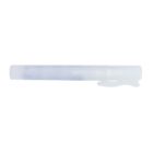 Translucent plastic spray bottle pen with a clip, shown on a white background.