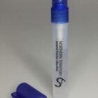 Small spray bottle with a blue cap, labeled Northern Territory General Practice Education.