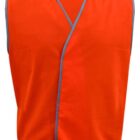 BrightShield Vest, orange with gray trim, shown on a white background.
