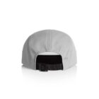 Gray baseball cap shown from the back on a white background. The cap features a black adjustable strap for sizing.