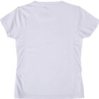 Back view of a plain white short-sleeve Supreme Lady Tee on a white background, highlighting its minimalist design.