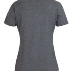 Gray short-sleeve T-shirt displayed from the back. The fabric appears soft and slightly heathered, with a simple, classic cut that suggests comfort and versatility.