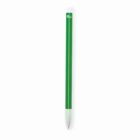 A green pen with a white cap and base. The pen has a simple, sleek design with a logo near the top. The background is plain white.