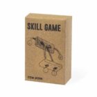 Cardboard box labeled Skill Game with an illustration of a balancing puzzle toy on the front. Item number 20396 is printed at the bottom.