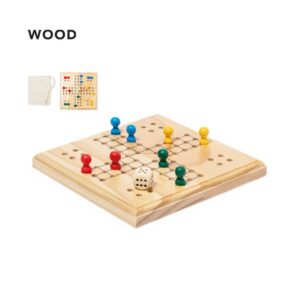 Wood Parcheesi Board Game