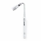 Telescopic magnetic pickup tool with an extendable arm and a small light. The tool is silver with a clip on the side.