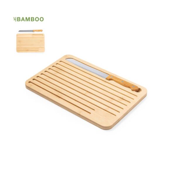 Kitchen Cutting Board with Complementary Knife