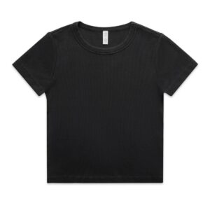 Wo's Faded Organic Rib Tee