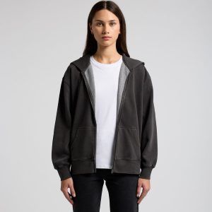 Wo's Relax Faded Zip Hoodies