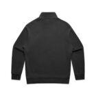 Black long-sleeve sweatshirt shown from the back, laid flat on a white background.
