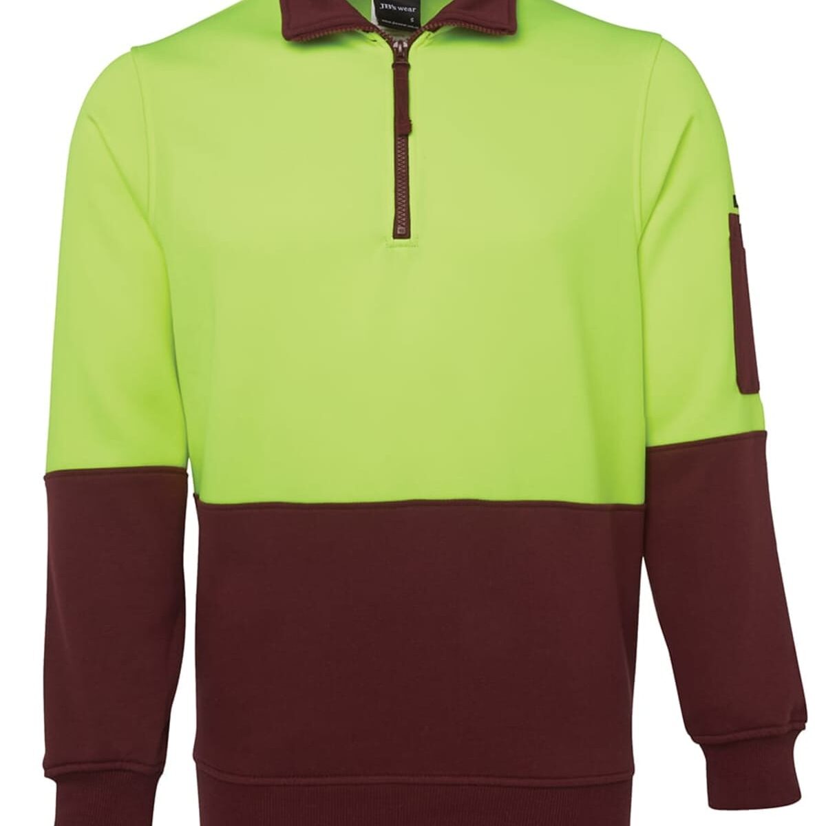 Lime-maroon
