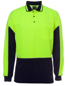 Hi Vis Long Sleeve Active Polo