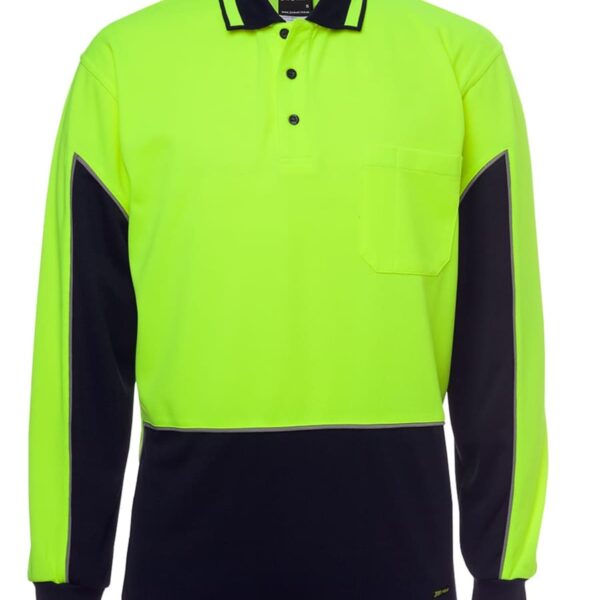Hi Vis Long Sleeve Active Polo