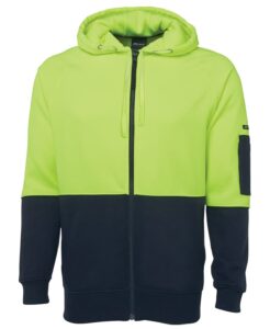 Hi Vis Warm Full Zip Hoodie