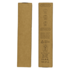 Two views of a cardboard box displaying text and icons. The box lists specifications for a multi-purpose charger with three output connectors, compatible with various devices and supporting Super ChargeMax 65W. Includes certification symbols and product codes.