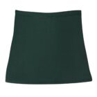 A dark green, simple, and plain tube-shaped fabric piece, possibly a skirt or tube top, against a white background. The garment has smooth, clean edges and appears to be made of a soft, stretchy material.