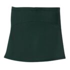 Dark green high-waisted skirted garment with smooth fabric and subtle seam details, shown on a plain white background.