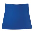A blue, seamless fabric tube wrap designed for post-surgical healing of dogs and cats. The wrap features a sleek, soft texture with reinforced stitching along the top and bottom edges, providing both comfort and durability.
