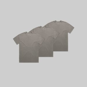 Faded Grey Heavy Faded Tee Bundle | 3 Pack