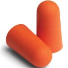 The Southern Stealth Earplug (200 pair) showcases cylindrical orange foam earplugs with rounded tops against a white backdrop, expertly crafted for optimal noise reduction and superior ear protection.
