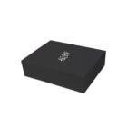 A black rectangular gift box with the words After Eden and a small leaf design printed in white on the lid. The box is closed and sits on a white background.