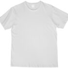 A plain white BrightShield Vest, offering ultimate comfort and style, is elegantly displayed against a pristine white background.