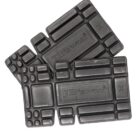 Two black, rectangular foam knee pads with a grid pattern, featuring the brand name JBs wear embossed in the center.