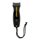 Black handheld device with MEDRAD in yellow. It features a ribbed top, labeled MAGNET at the bottom, and a black wrist strap attached.