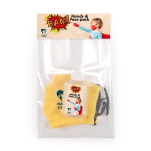 Kids Mask and Hand Sanitiser Pack