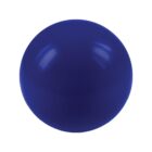 A smooth, shiny blue sphere against a white background.