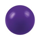 A smooth, spherical purple ball set against a plain white background. The surface appears glossy, reflecting light subtly at the top.