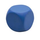 A smooth, blue foam die with rounded edges and corners. The dies surface is uniform, without any markings or numbers, set against a white background.