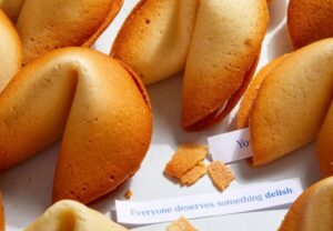 Fortune cookies with message