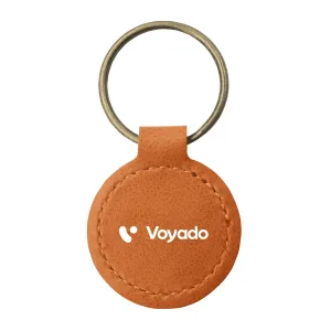 EcoCharm Recycled Leather Keyring - rush