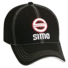 A black baseball cap featuring white stitching and an embroidered logo of a red circle with a slash through it, above the word SITNO in white letters.