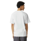 Person in American Apparel Relaxed Fit Tee and dark pants facing away.