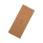 A rectangular brown cork wireless charger pad with a subtle embossed wireless charging symbol in the center, displayed on a white background.