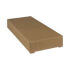 A closed, rectangular brown cardboard box with simple packaging and no visible markings or labels. It is placed against a plain white background.