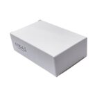 A plain white rectangular box with visible certification markings such as CE and FCC on one side, suggesting compliance with safety and regulatory standards. The box is closed and resting against a neutral background.